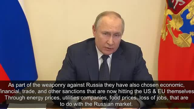 Ukraine - Putin speech