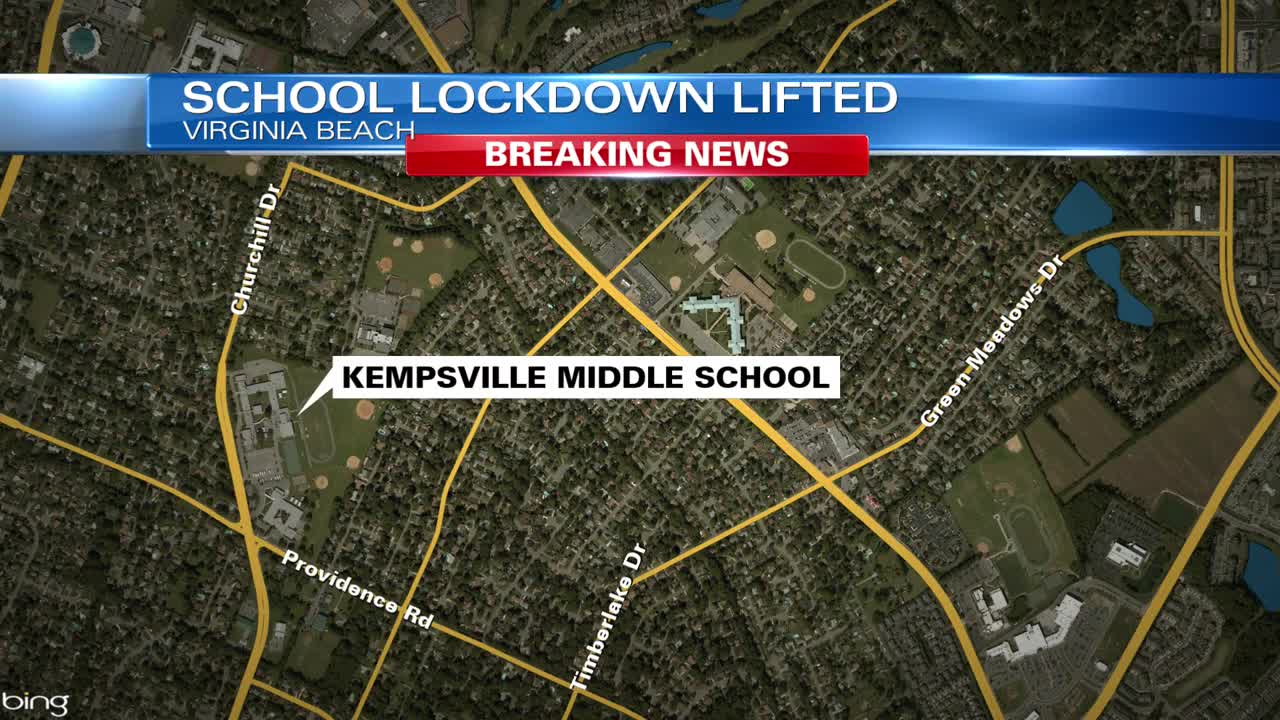 Kempsville Middle placed on brief lockdown after 'threatening phone calls'