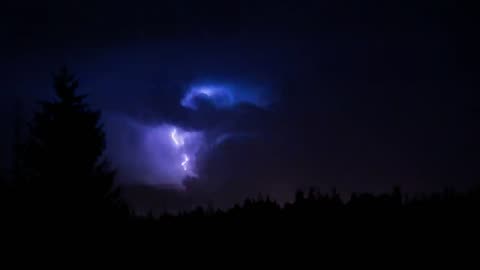 Heavy Thunderstorm Sounds / Relaxing Rain, Thunder & Lightning Ambience for Sleep / HD Nature Video