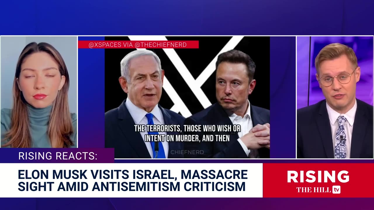 Elon Musk Meets With Netanuyahu in Israel,Vows to FIGHT Antisemitism on X