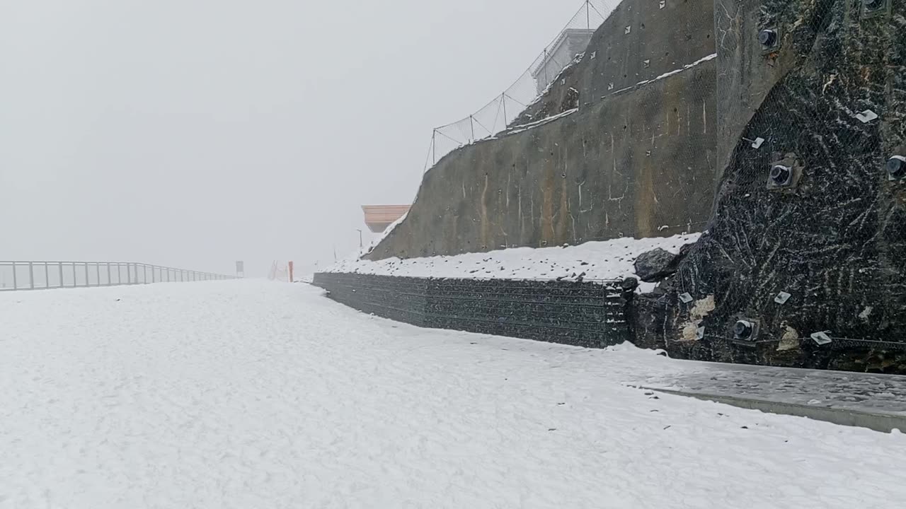 In the snow of Switzerland