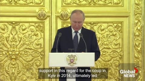 Putin tells US its support for Ukraine in 2014 led to current situation