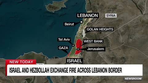 Videos show Israel and Hezbollah exchange fire across Lebanon border