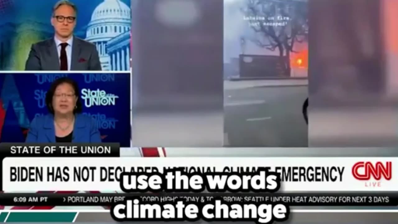 Crazy Hawaiian Democrat Senator Mazie Hirono🤡 Blames Maui Fires on "Climate Change"