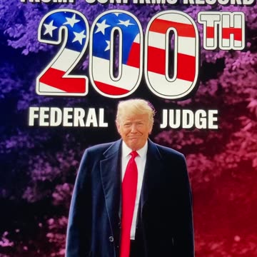 TRUMP❤️🏅APPOINTED 200 FEDERAL JUDGES💙🇺🇸👨‍⚖️🏛️👩‍⚖️🗽⭐️
