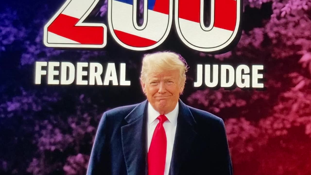 TRUMP❤️🏅APPOINTED 200 FEDERAL JUDGES💙🇺🇸👨‍⚖️🏛️👩‍⚖️🗽⭐️