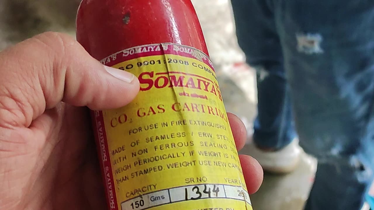 Fire extinguisher open state