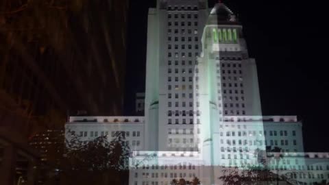 Los Angeles Civic Center From Grand Park 2014