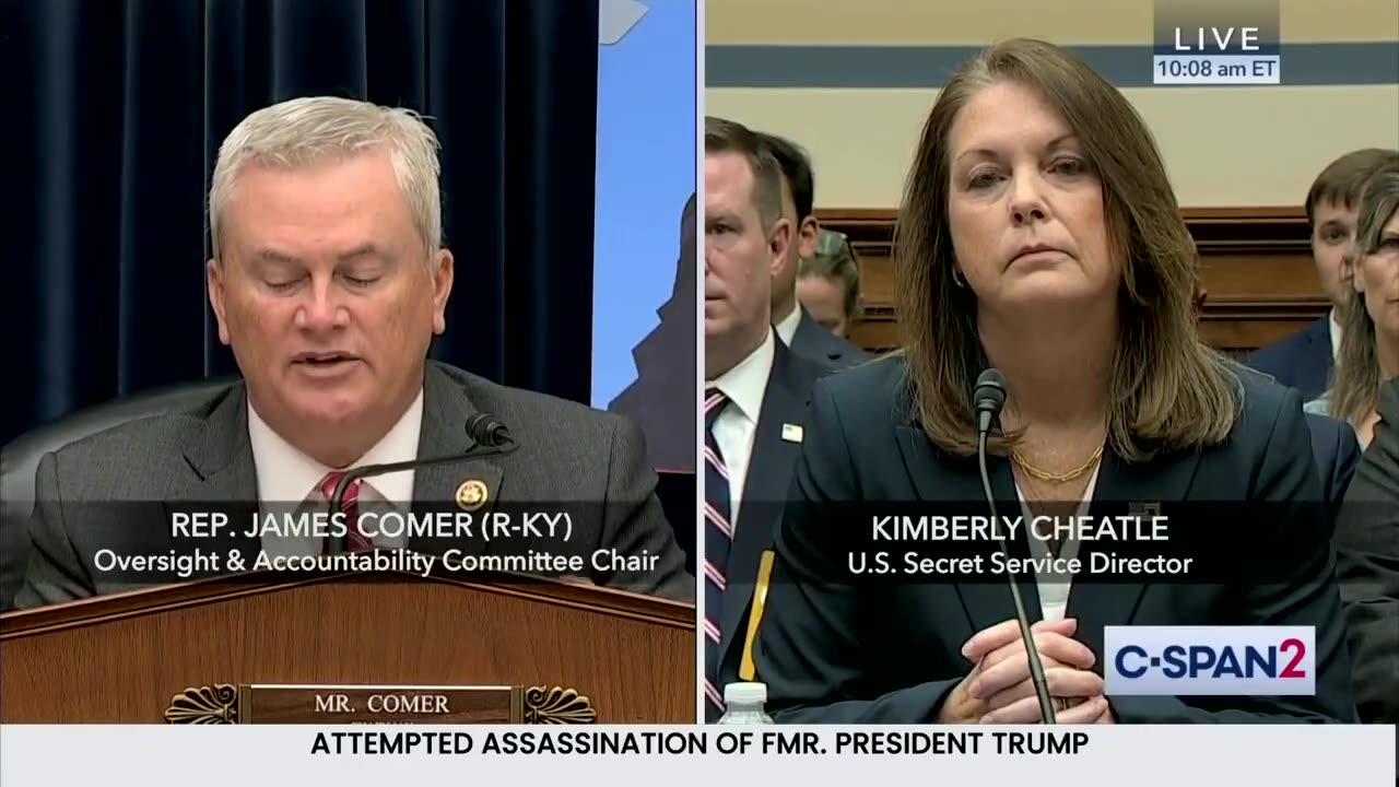 CHAIRMAN COMER OPENS OVERSIGHT HEARING ON THE ATTEMPTED ASSASSINATION OF PRESIDENT DONALD J. TRUMP