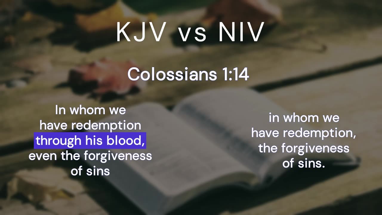 Shocking differences between the NIV and the KJV