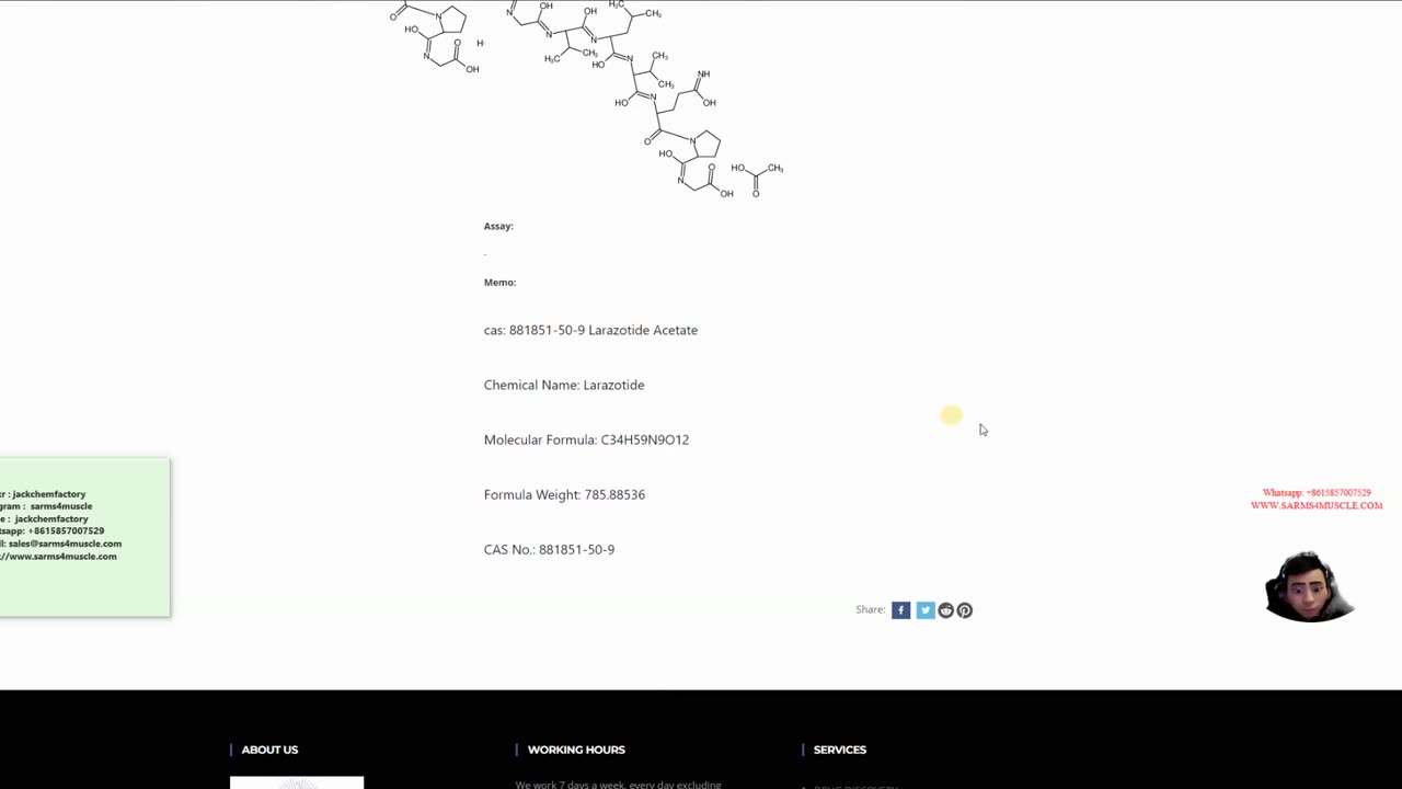 Larazotide Acetate cas: 881851-50-9