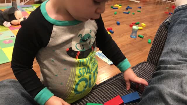 Learning his colors