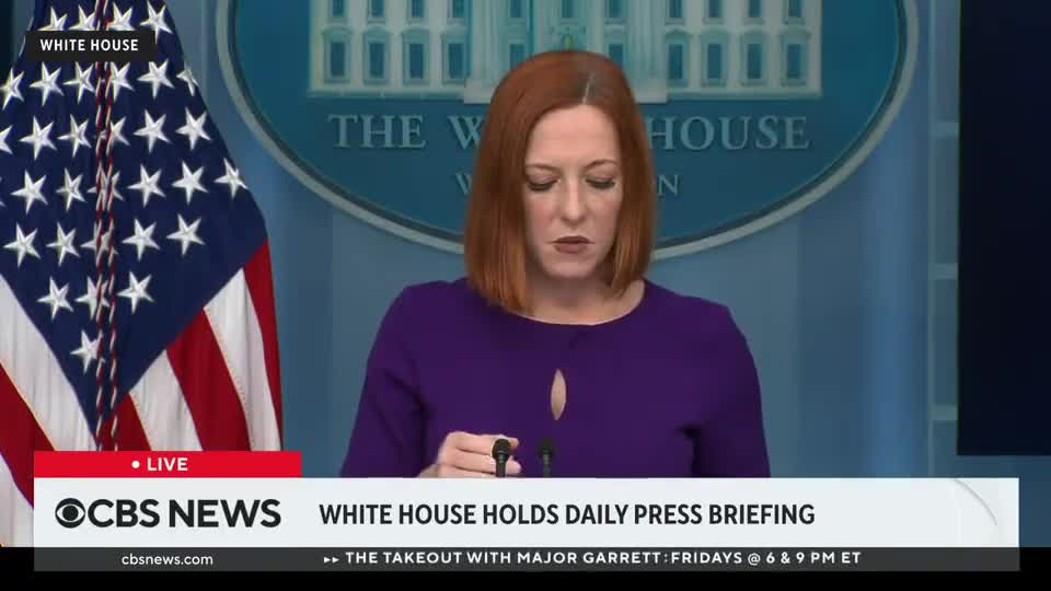 Reporter to Psaki: "Only 26% of Americans want the U.S. to play a major role in this crisis. Given that this could increase costs ... has the White House done enough to prepare Americans for ... what impact it could be on their lives?"