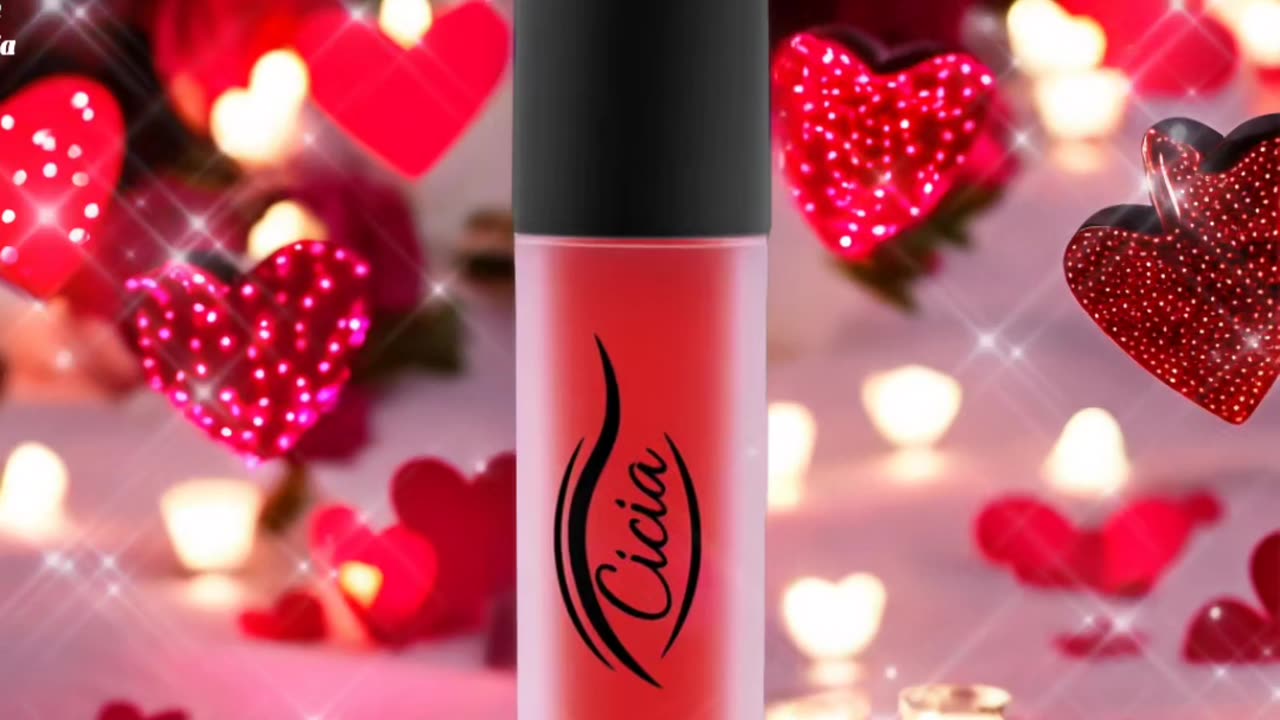 Cicia Premium Red Lip Oil - Cherry Moisturizing and Nourishing Glossy Finish | Lip Care Treatment