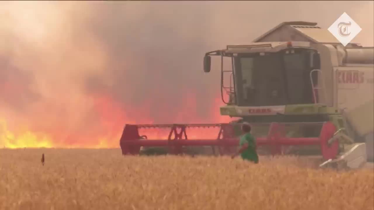 Man miraculously survives after being surrounded by wildfire as Spain scorches in heatwave