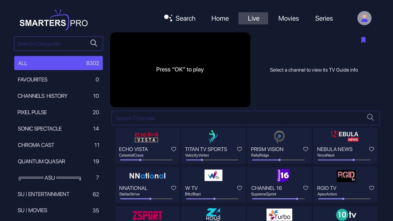 Smarters Pro Player for Android TV | OTT APP | Online Video Player | Streaming Player