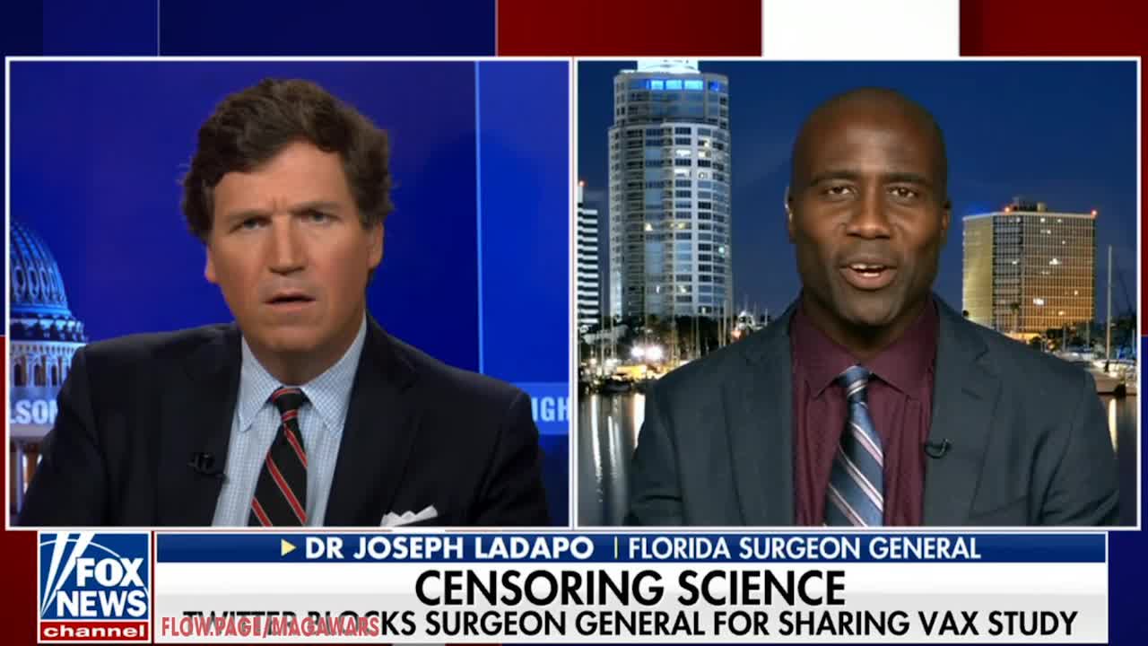 Tucker Carlson: Florida Surgeon General Suspended From Twitter After Revealing The 84% Increase In Death After The Shot