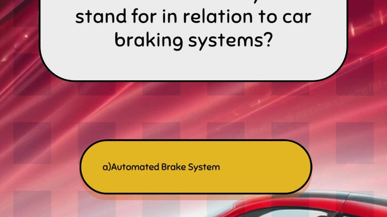 Part 6 Intermediate Car Engine Quiz Question