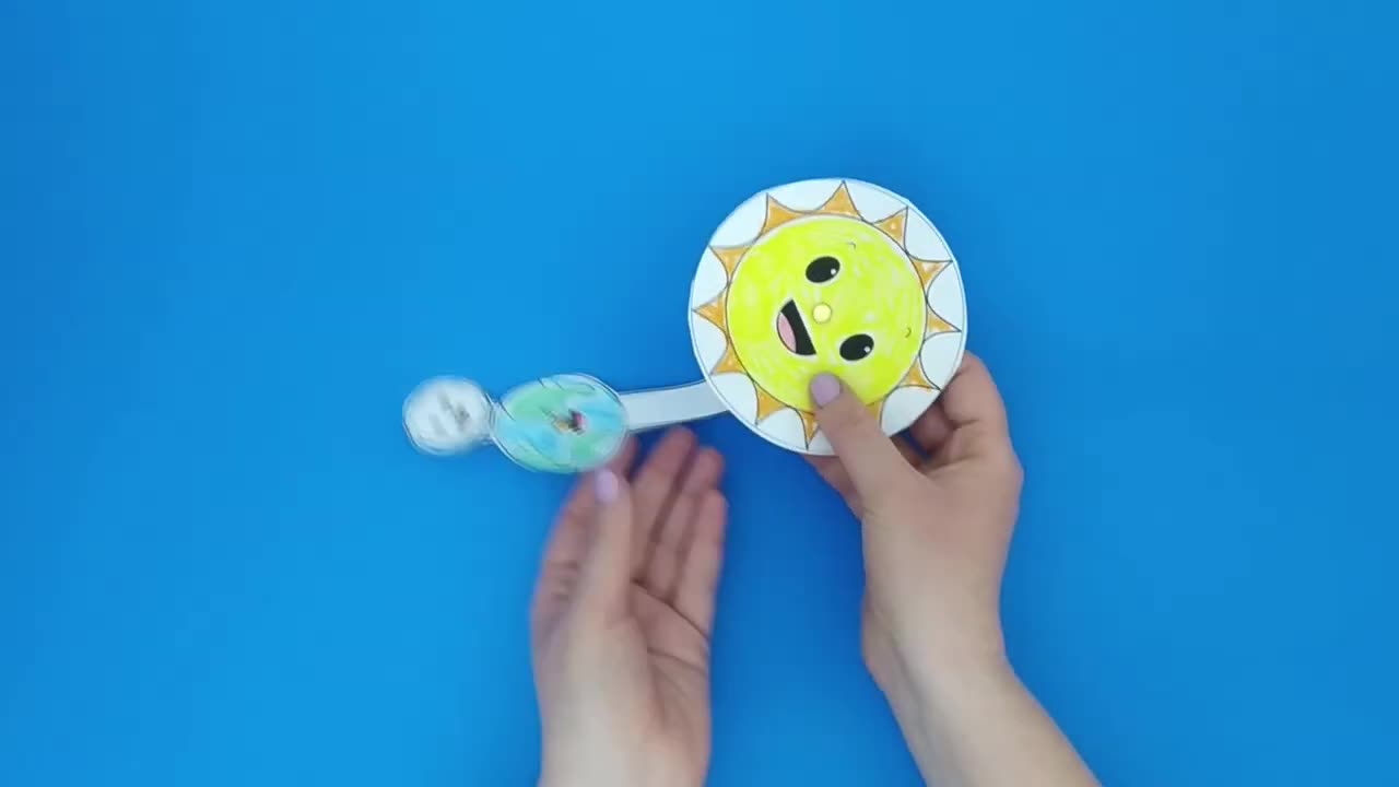 Sun Earth and Moon Craft Space Activity for Kids