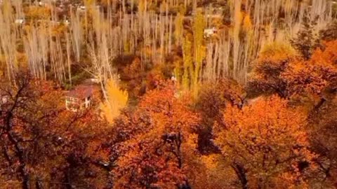 Hunza autumn winter season, Natural beauty clip