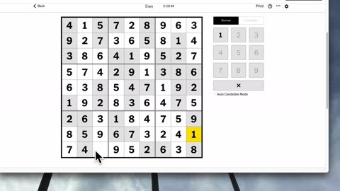 Sudoku 2023-06-27 easy featuring my wife
