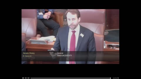 Sen. Brakey Announces National Crabmeat Day (2023)