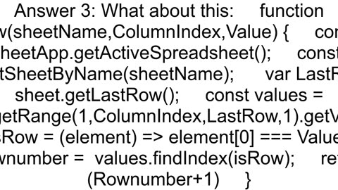 How to get the target cell row number in the sheet with Googleappsscript