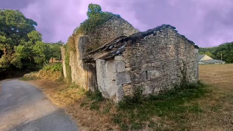 Old house by the road in Spain