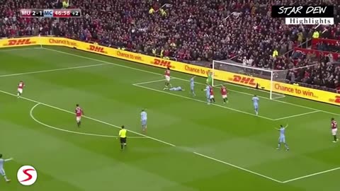 MANCHESTER UNITED BEATING MANCHESTER CITY TO DEAD CHECK OUT FULL HIGHLIGHTS