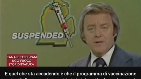 🔴💣1976, VACCINI UCCIDONO GLI INOCULATI, IL GOVERNO INTERROMPE LA CAMPAGNA.