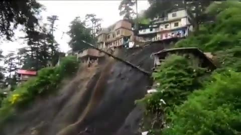 Landslide houses in india