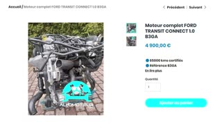 Moteur complet FORD TRANSIT CONNECT 1.0 B3GA