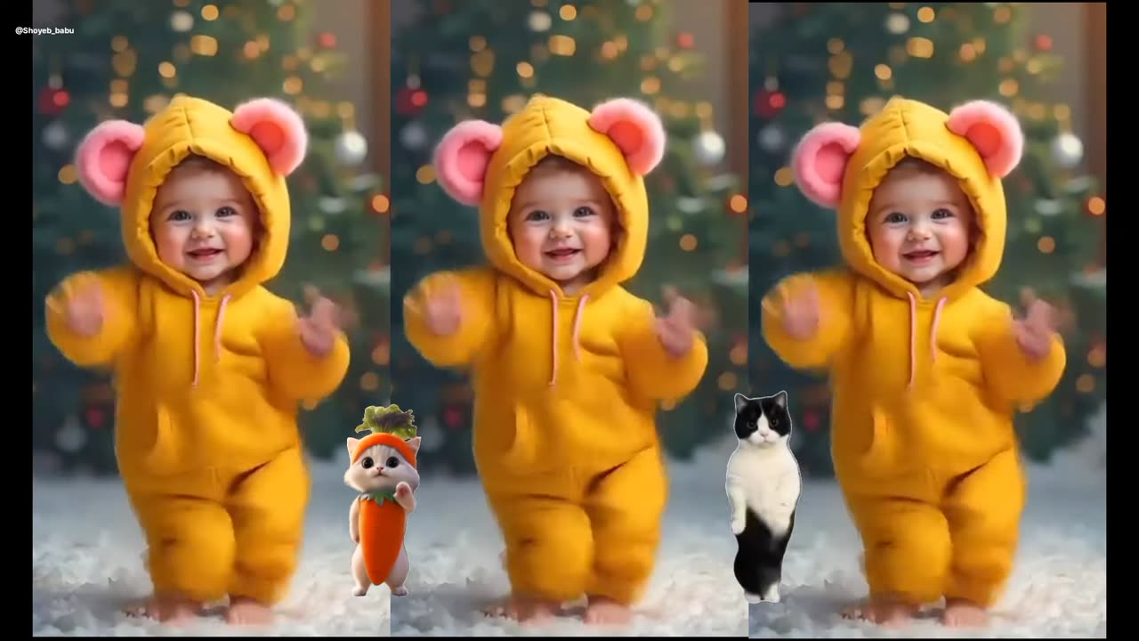 Funny baby dance with AI