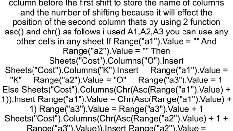 Inserting Columns in Two Locations multiple times within worksheet