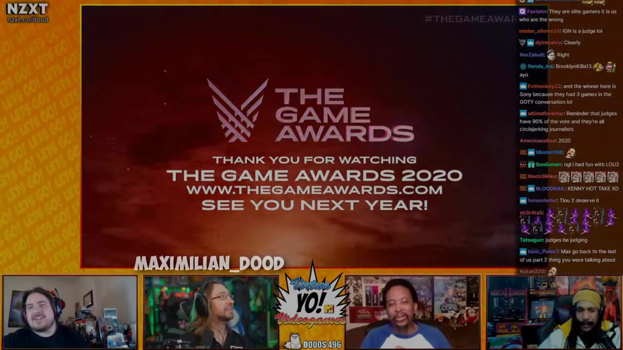 Streamers Reactions to THE LAST OF US winning Game of the Year... | The Game Awards