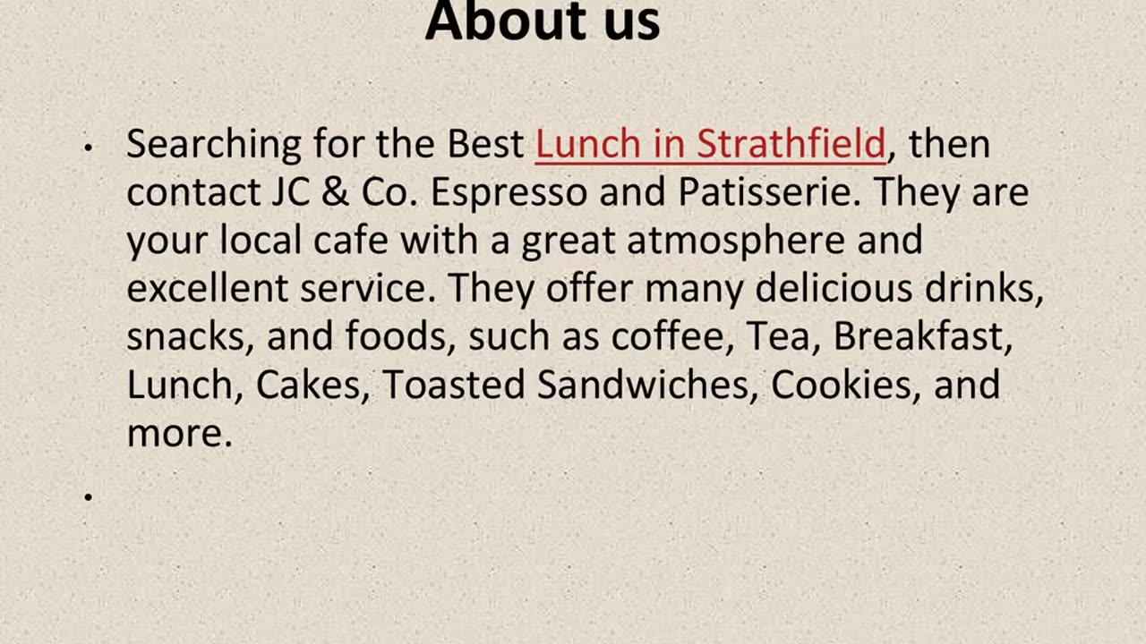 One Of The Best Lunch in Strathfield.