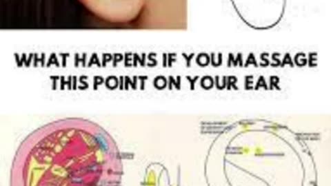 What's Happens if you massage this point on your ear ?