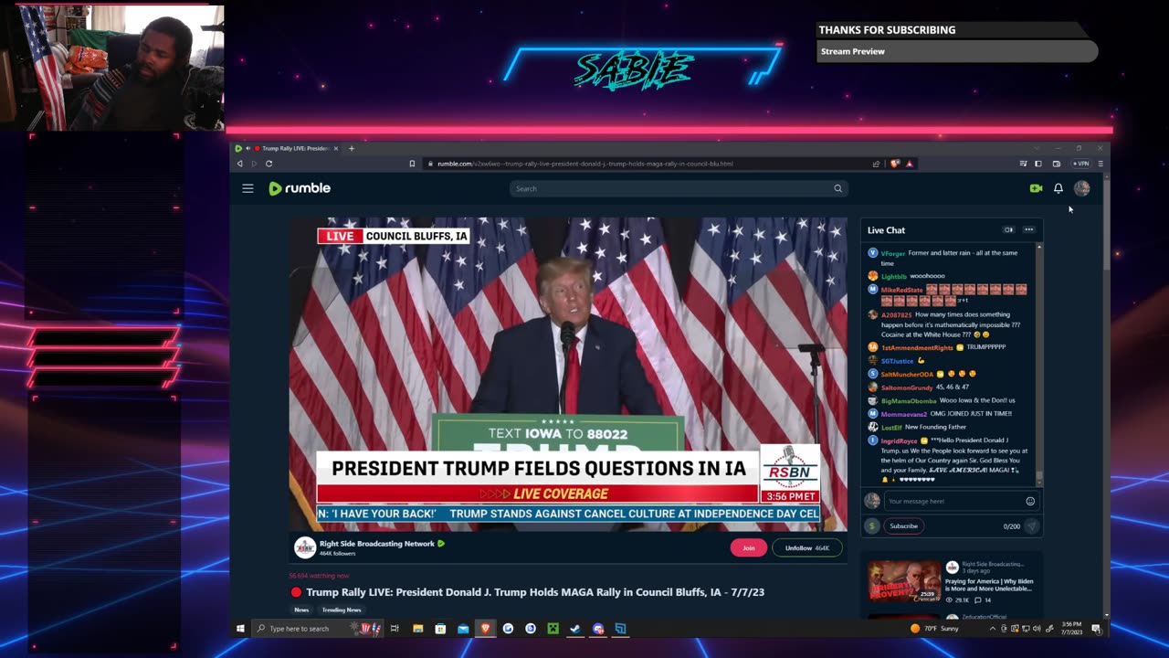 TRUMP RALLY LIVE WATCH TOGETHER -- COMMENTARY