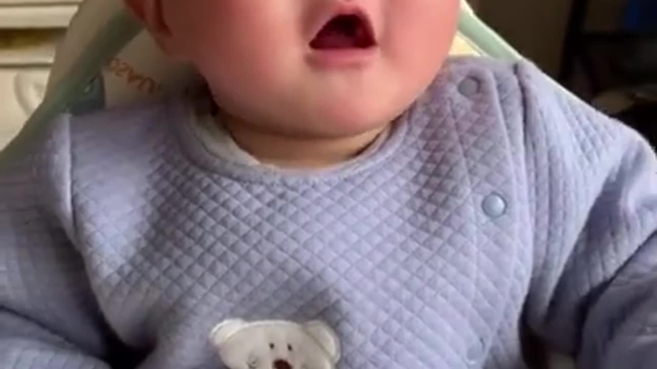 Cute baby crying