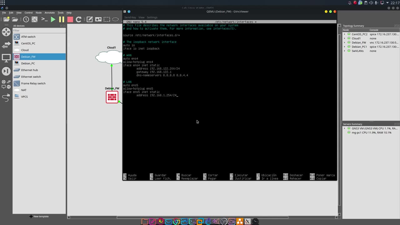 Configurar VLANs 802.1q con Debian 11