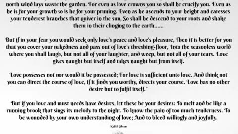 When Love Beckons. A Poem by Rumi.