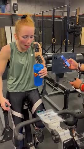 Trying to drink water while being electrocuted