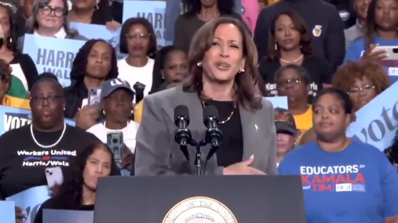 Kamala brings back her fake accent in Atlanta