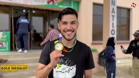 Syed Muhammad Feroz Zaada Gold Medalist in Wushu Competition | 34th National Games Quetta 2023