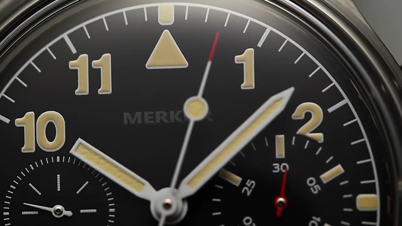 Relojes de piloto MERKUR para hombre, cronógrafo militar