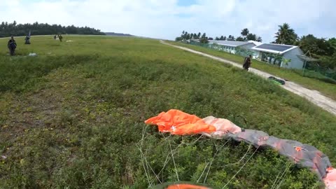 Wing suit fly direct from sky