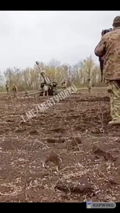 US delivered 155mm M777 howitzer in action