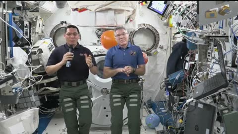 Expendition 69 space station crew answers Galveston,Texas,student questions 14 August 2023