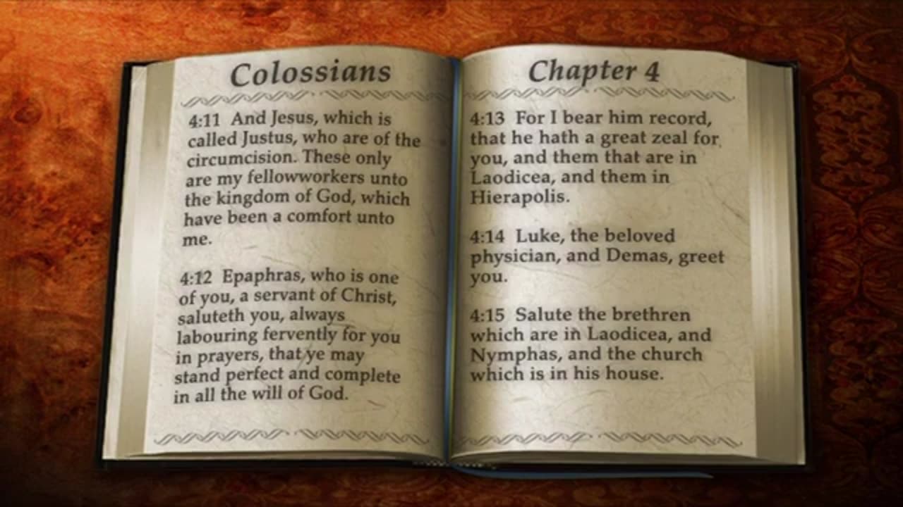 The Book Of Colossians - Read By Alexander Scourby.