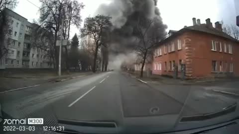 Ukraine, Chernihiv City Residential Area - Russian Missile Strike